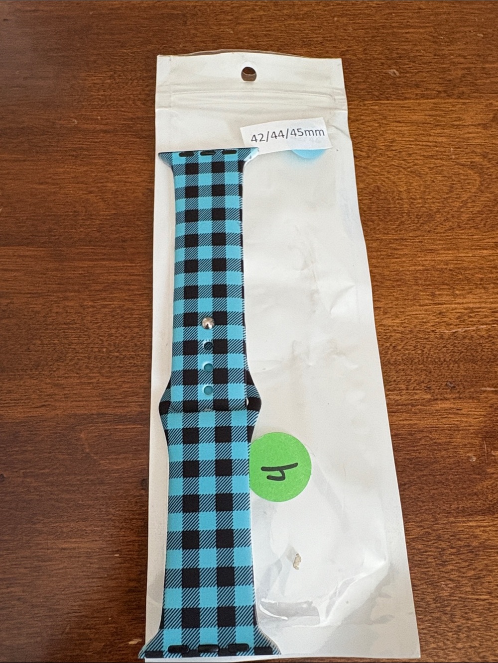 Blue and Black Buffalo Plaid Apple Watch Band Compatible 42/44/45mm